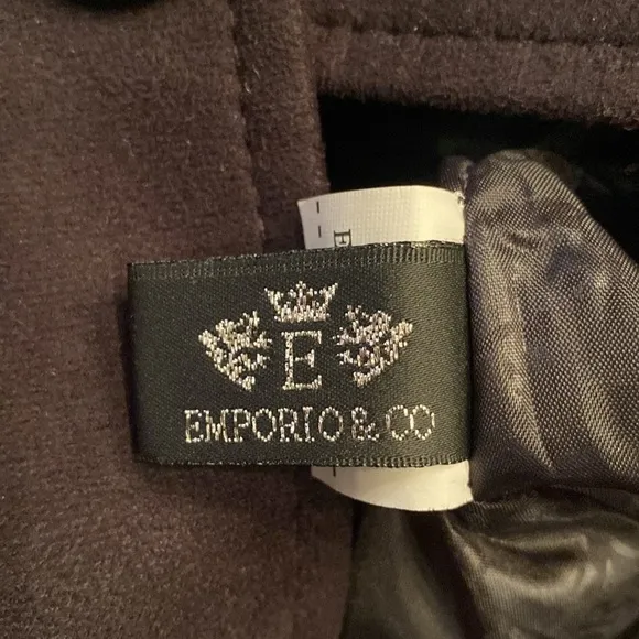 EMPORIO &amp; Co black ultra suede blazer  Jacket made in Italy women’s Size XL