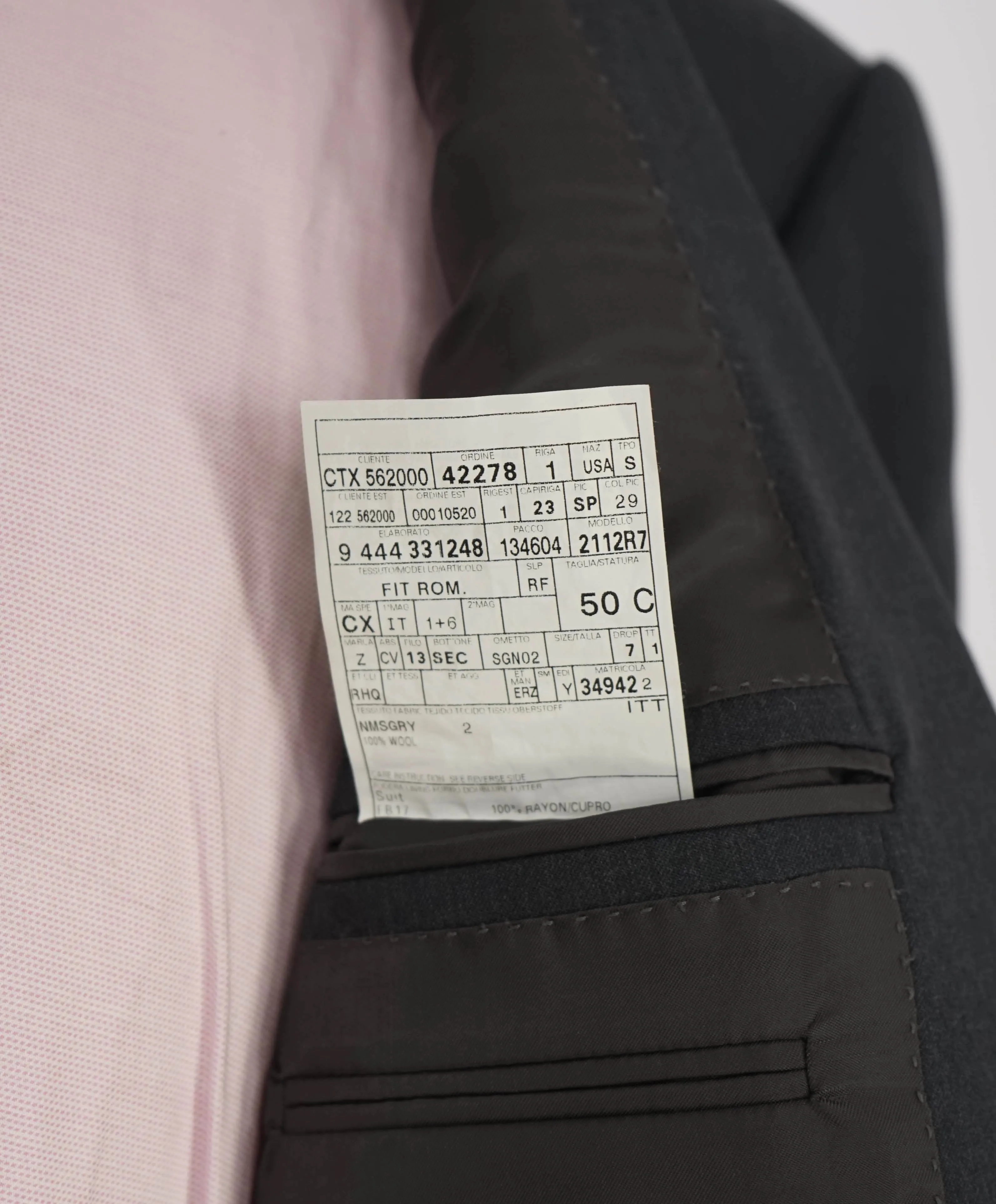 ERMENEGILDO ZEGNA - “Multiseason" Gray Solid Notch Lapel Blazer - 40S