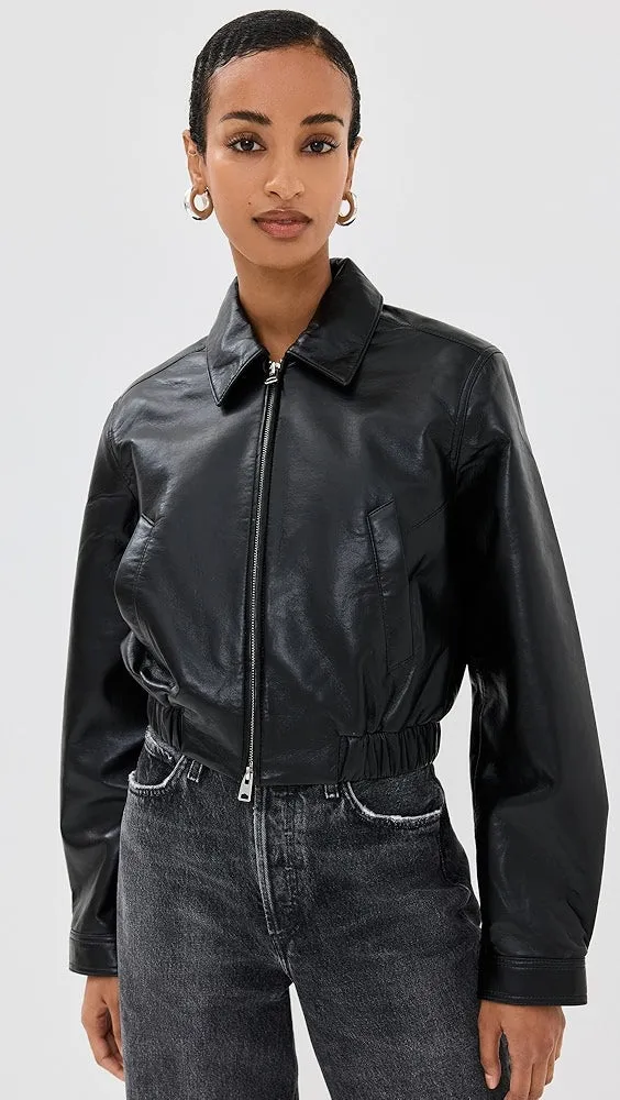 ESSIE Recycled Leather Cropped Jacket