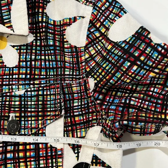 Etcetera - 100% cotton, 8, cropped denim jacket, rainbow, daisy