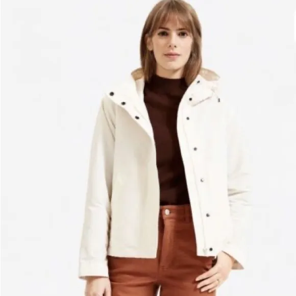Everlane City Cropped Anorak Rain Jacket Large EUC