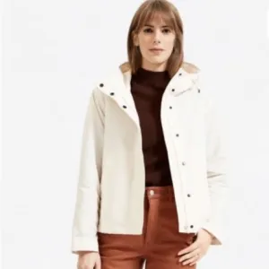 Everlane City Cropped Anorak Rain Jacket Large EUC