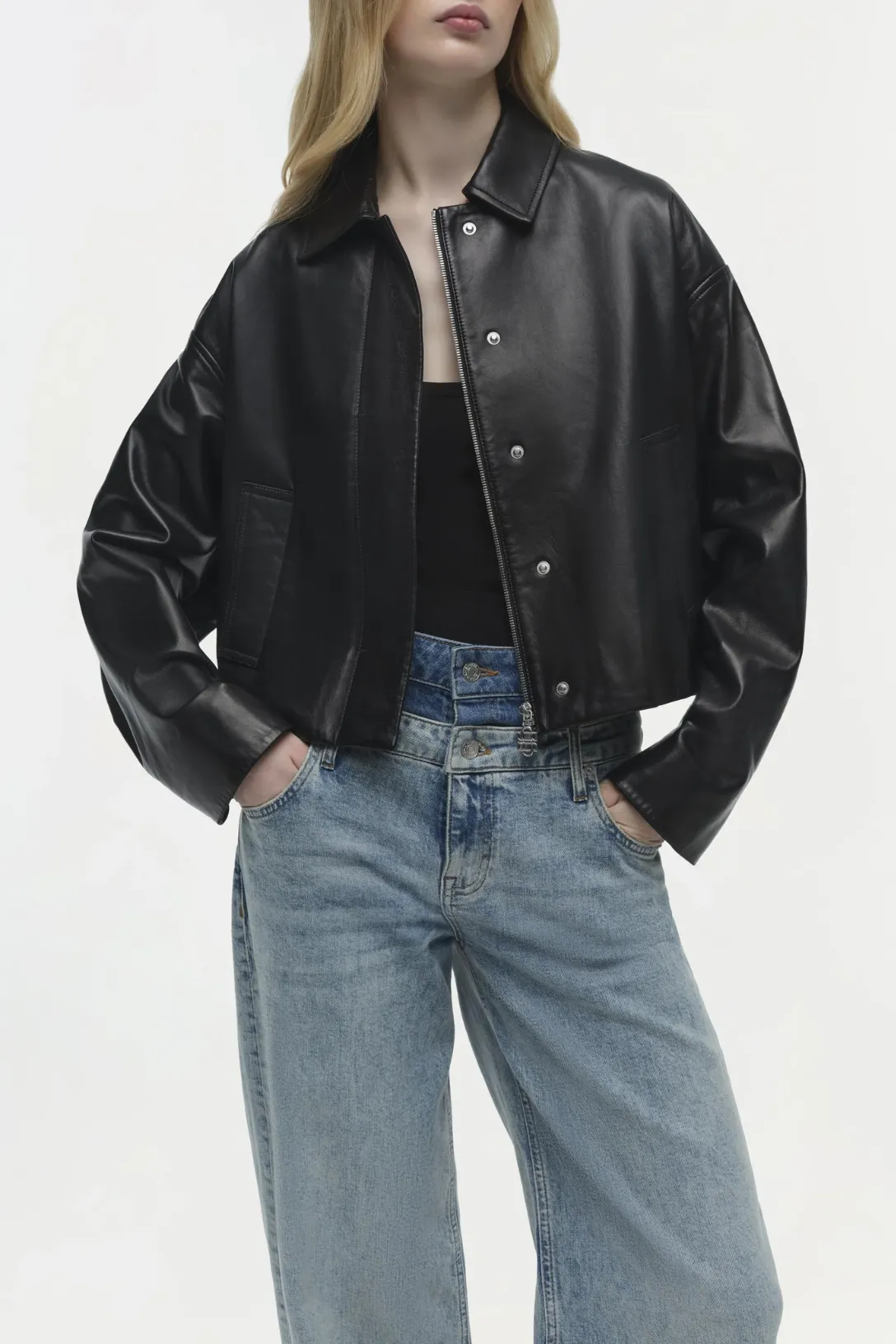 Everli Leather Jacket | Black