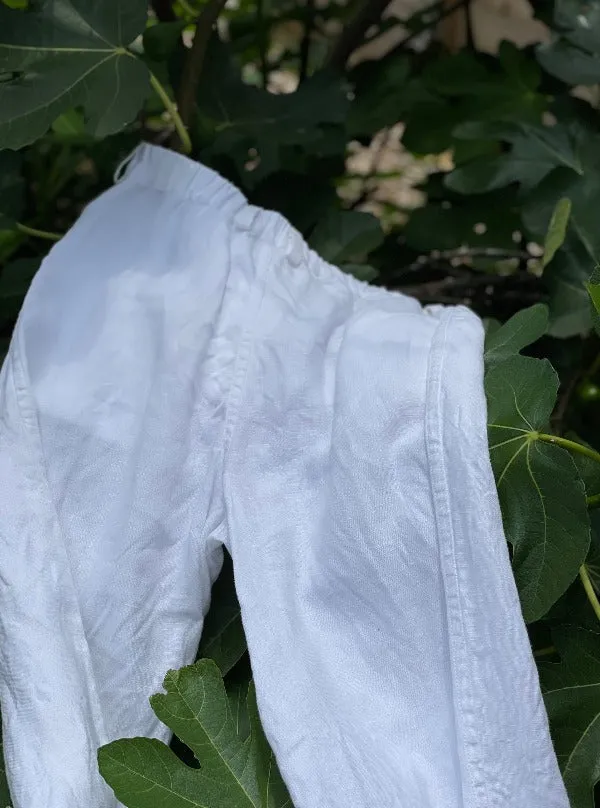 Farm to Table Unisex Pants, White