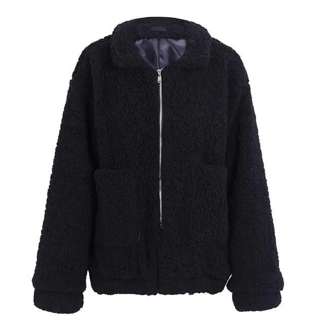 Fashionista Me Faux Fur Jacket - Light Camel
