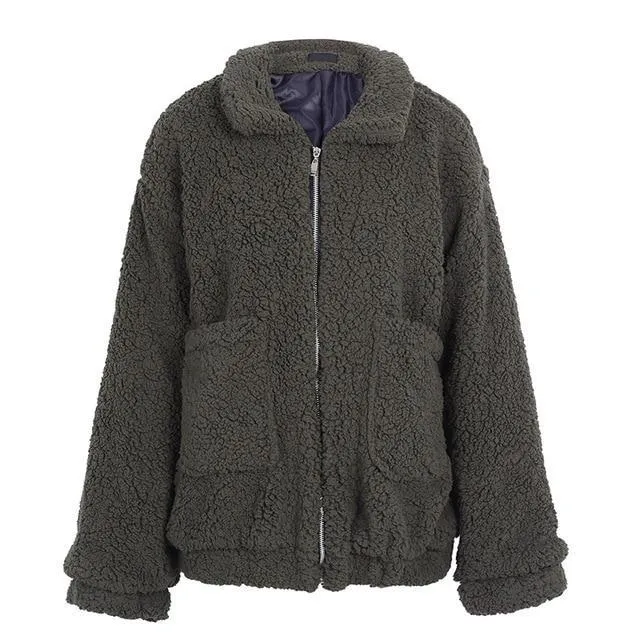 Fashionista Me Faux Fur Jacket - Light Camel