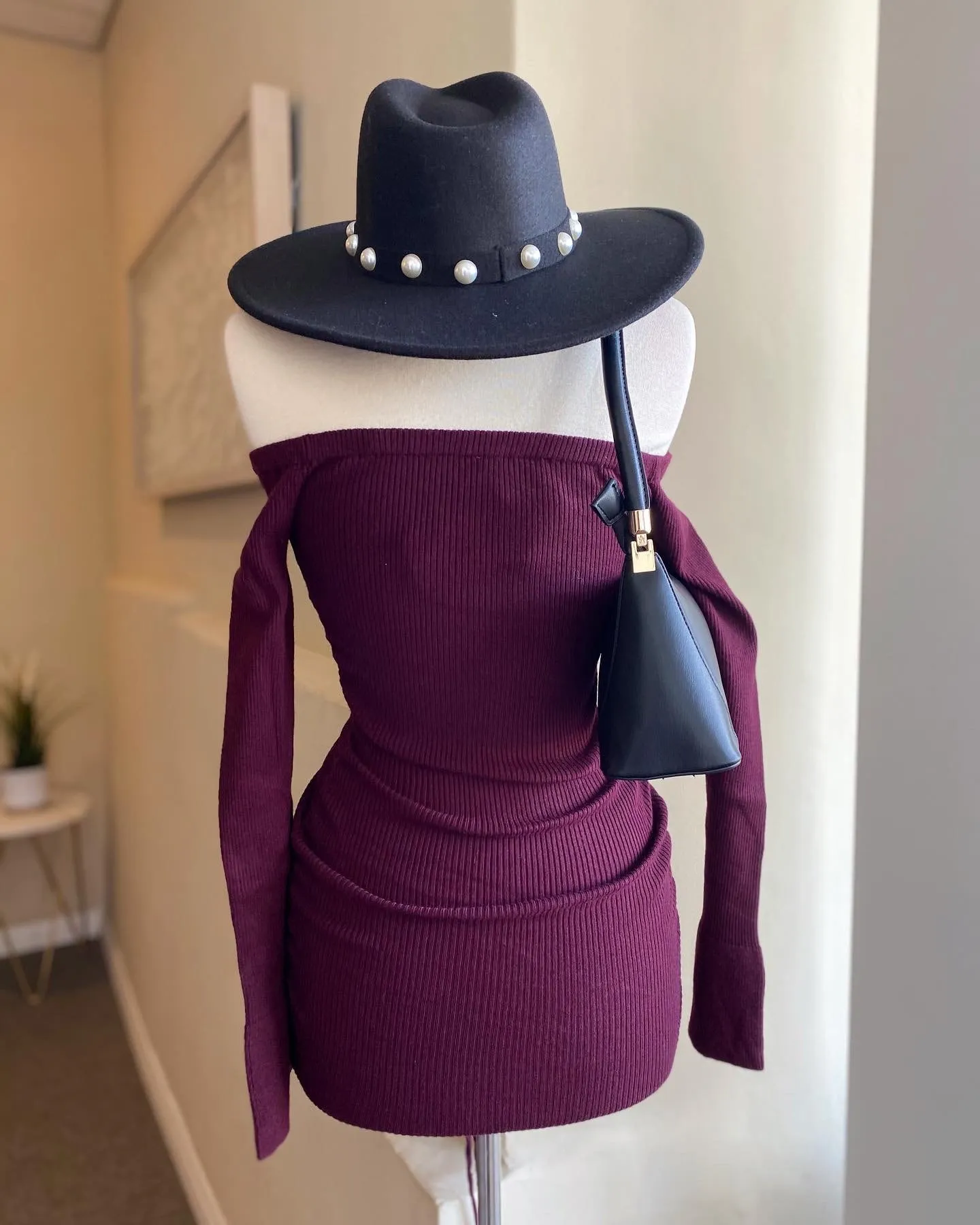 Flare Arm Sweater Rouge Dress