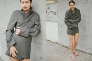 FOCUS BLAZER, MELANGE