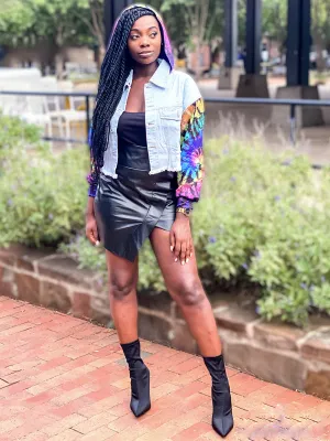 Galaxy Crop Hood Jacket