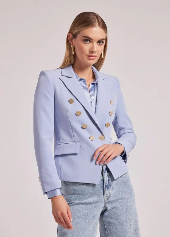 Generation Love Amelia Crepe Blazer - Blue Bell