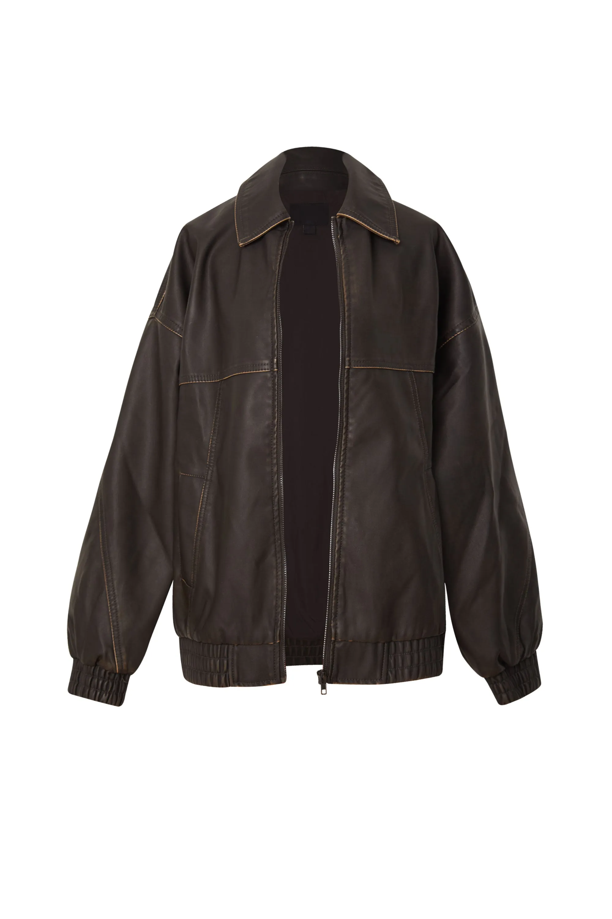Georgina Brown Oversize Vegan Leather Jacket
