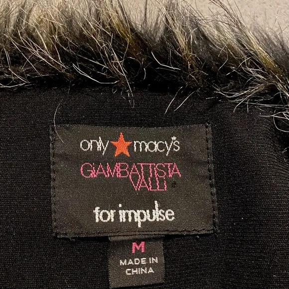 GIAMBATISSTA VALLI — Gorgeous little sequin &amp; Faux fur cropped jacket♥️PARTY !❤️
