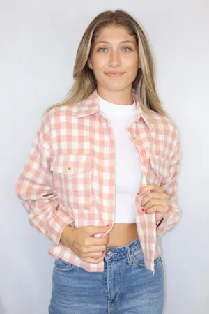 Gingham Cropped Jacket