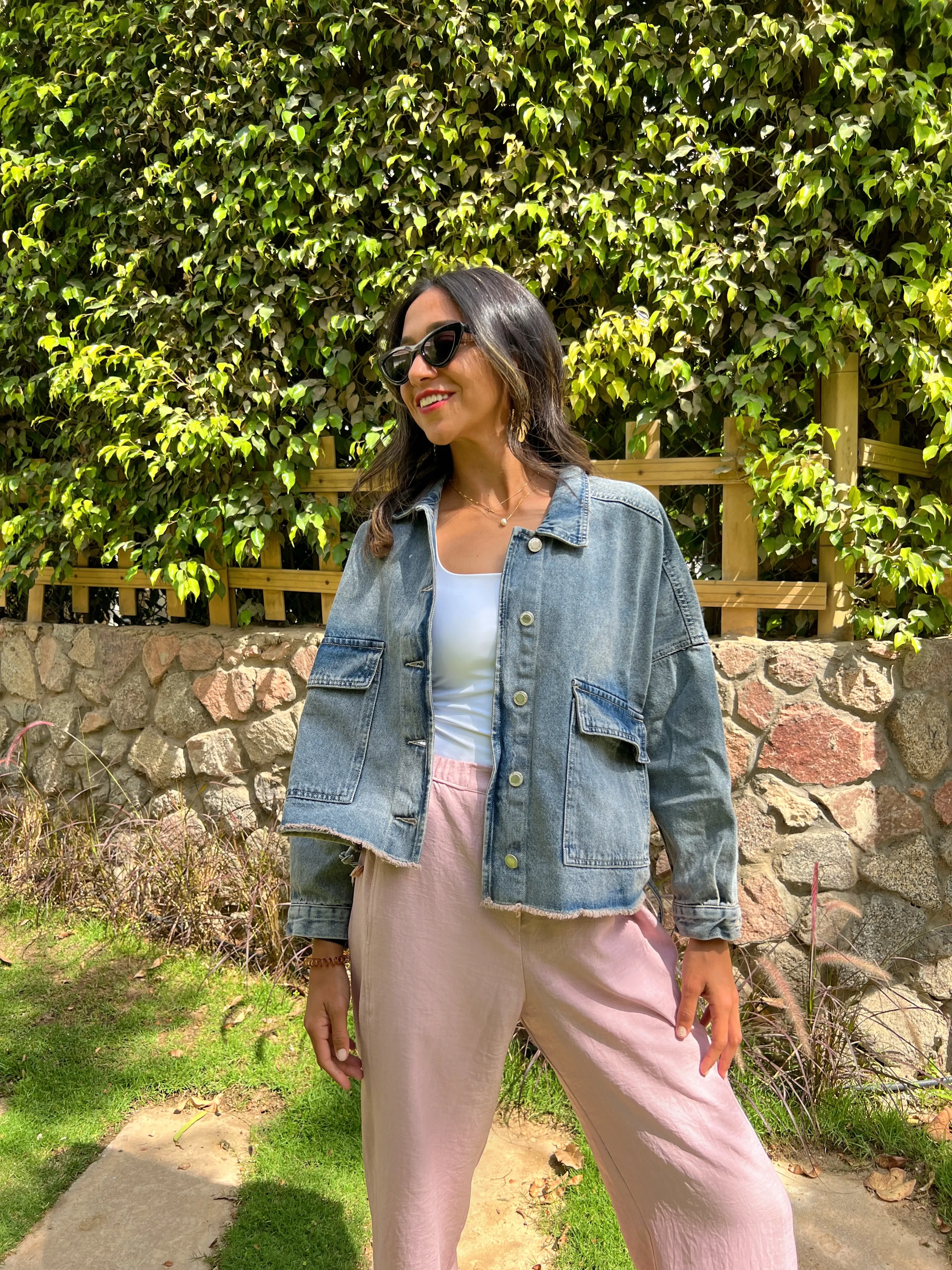 Grey Cropped Jacket