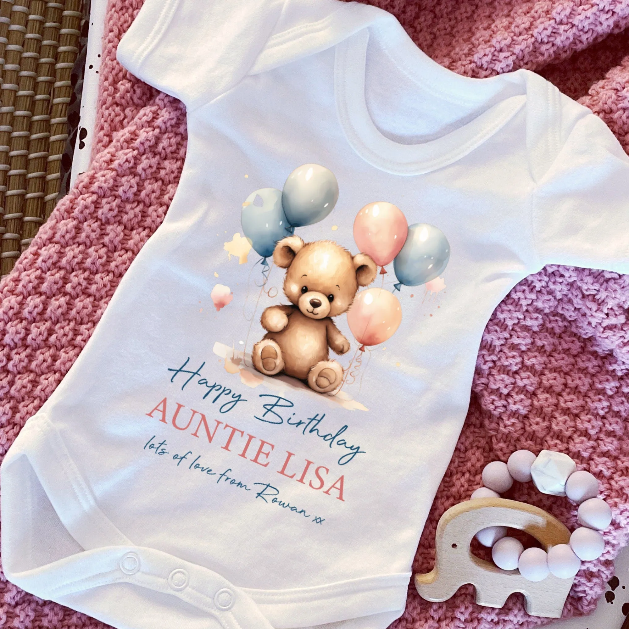 Happy Birthday Nana Babygrow, 1st Birthday as My Nanny, New Nan Gift, Grandma Birthday, Granny Birthday, Sleepsuit Vest Bodysuit Birthday