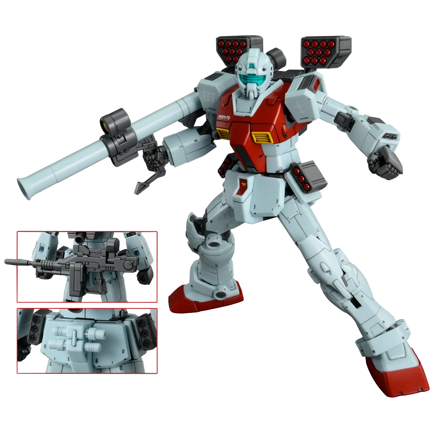 HG GM [Shoulder Cannon Equipped/Missile Pod Equipped]