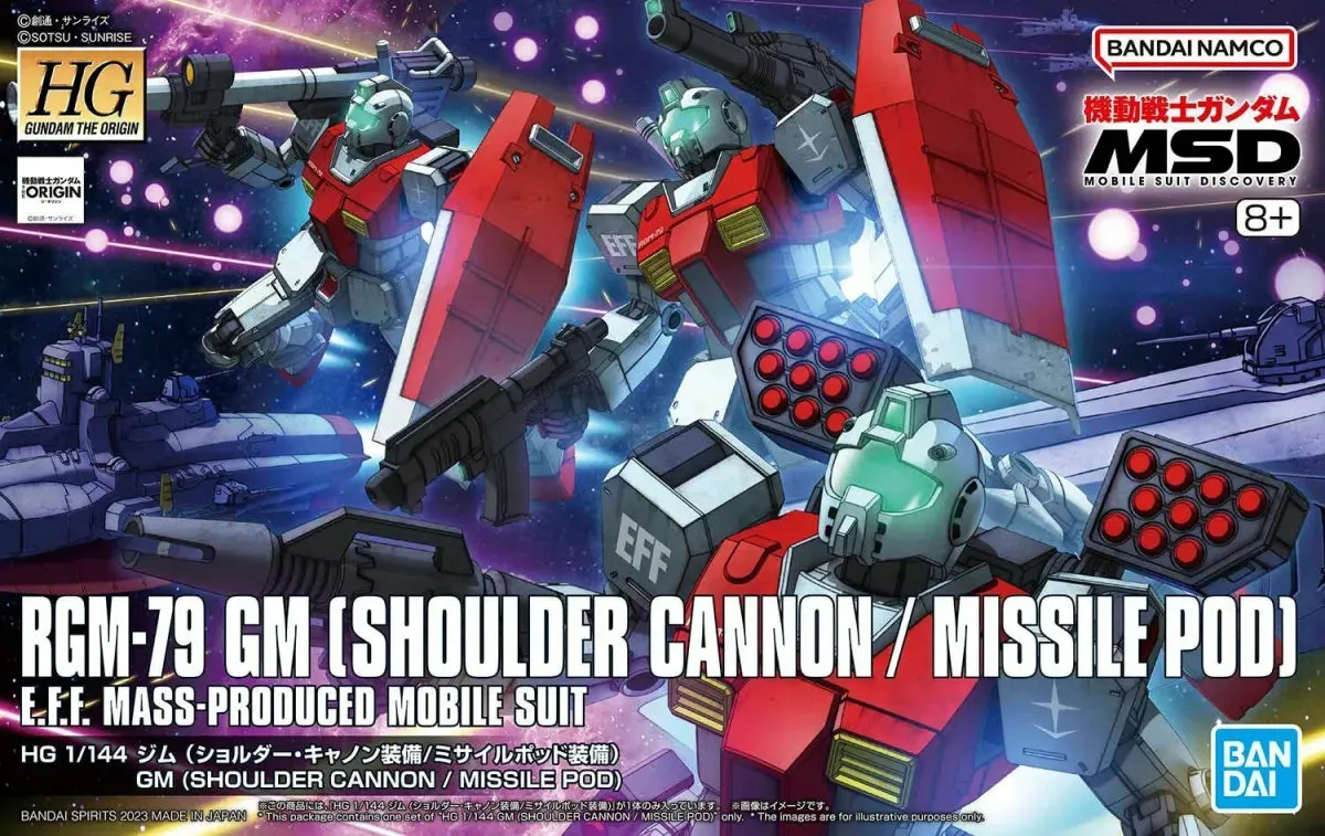 HG GM Shoulder Cannon / Missile Pod 1/144 - Gunpla