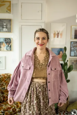 hudson jacket in rose