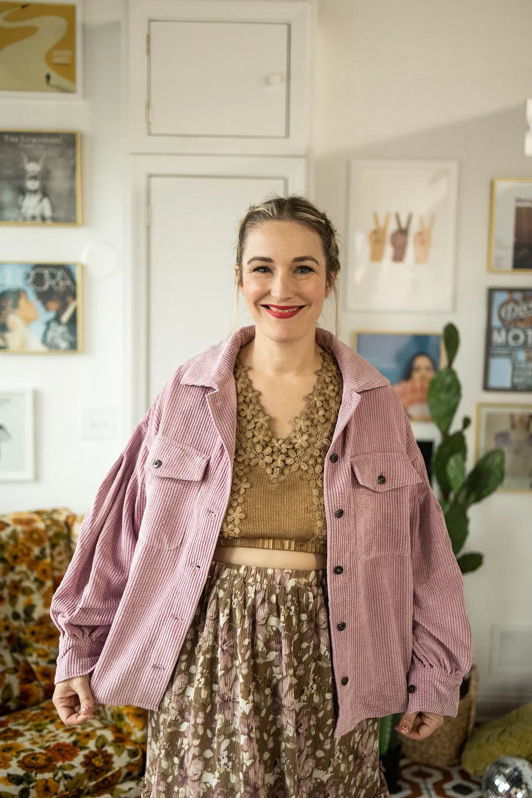 hudson jacket in rose