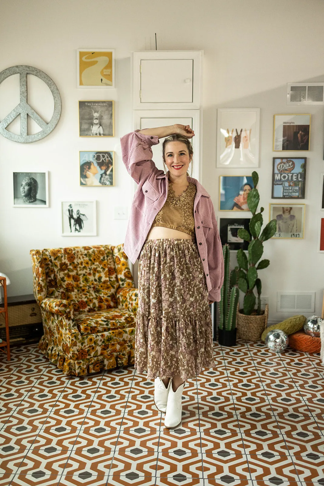 hudson jacket in rose