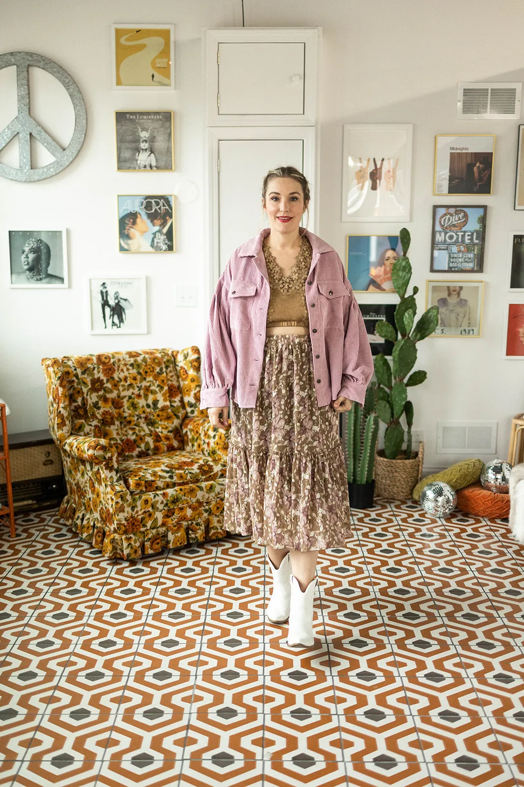 hudson jacket in rose
