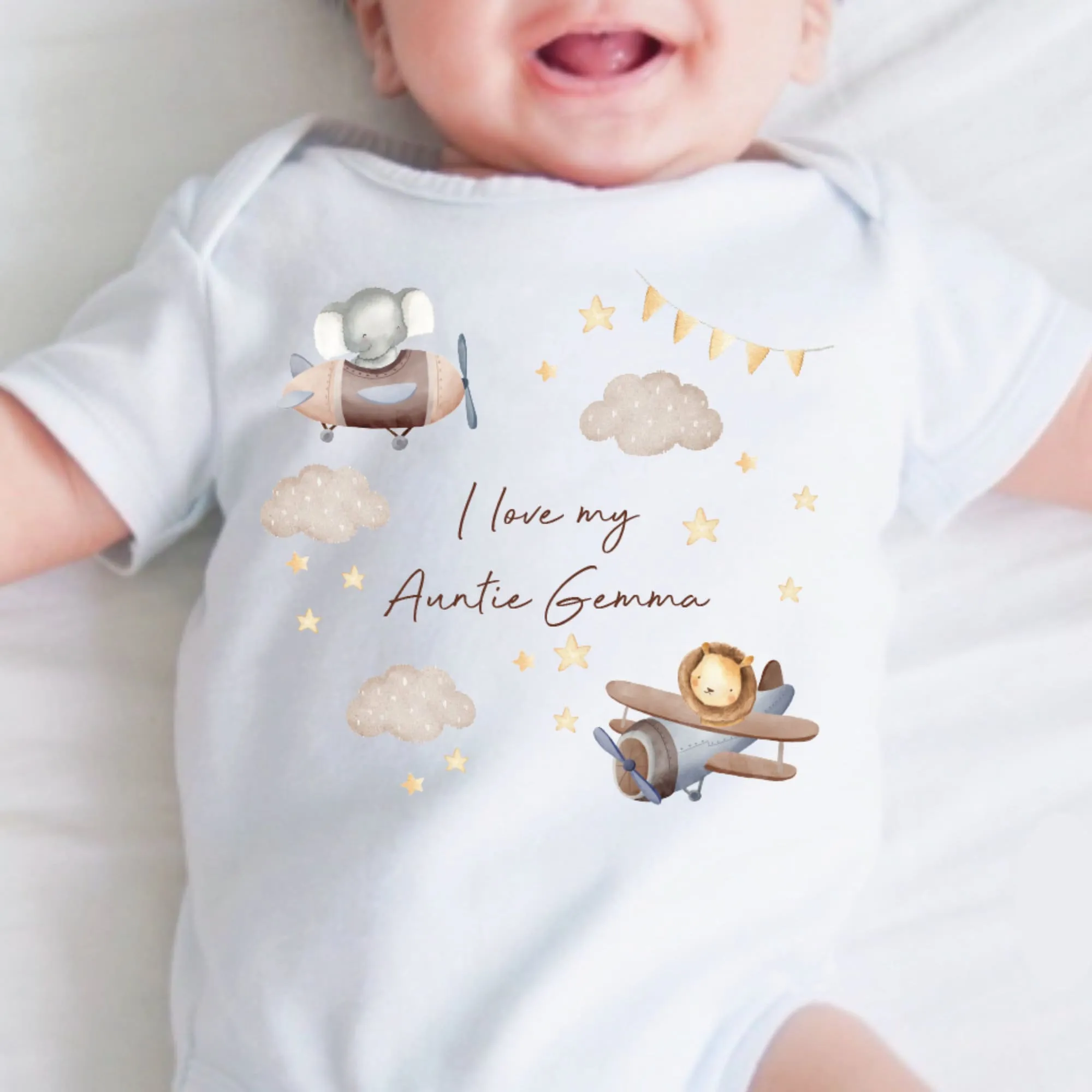 I Love My Grandad Baby Vest, Personalised Sleepsuit, Grandad Babygrow, Newborn Pregnancy Announcement Gift, Going to be a Grandad Grandpa