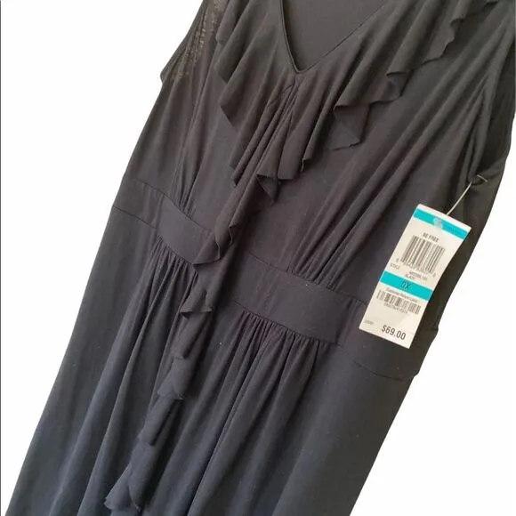 INC Black Sleeveless Dress Size 0X