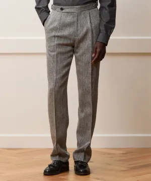 Italian Silk Linen Side Tab Trouser