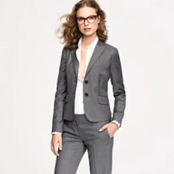 J Crew grey 1035 Super 120’s blazer