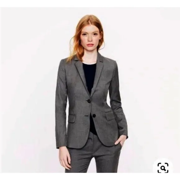 J Crew grey 1035 Super 120’s blazer