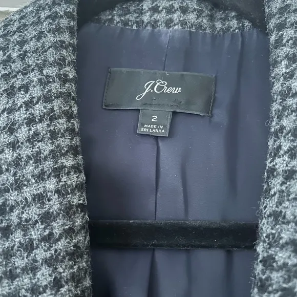 J. Crew Parke Houndstooth Wool Blazer