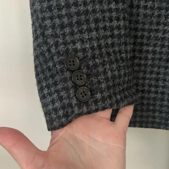 J. Crew Parke Houndstooth Wool Blazer