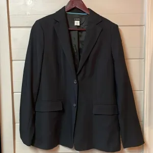 J. CREW Women’s Wool Blend Double Button Blazer BlackCareer Size 6.