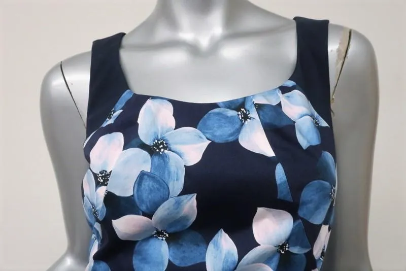 Jason Wu Dress Blue Floral Print Cotton Size 4 Sleeveless Fit & Flare