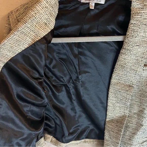 Jennifer Lopez Hollywood Boudoir Cropped Metallic Special Occasion Jacket Sz XL