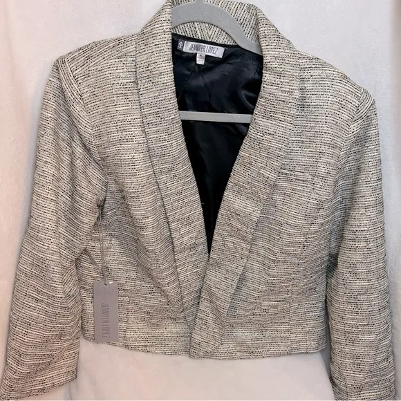 Jennifer Lopez Hollywood Boudoir Cropped Metallic Special Occasion Jacket Sz XL