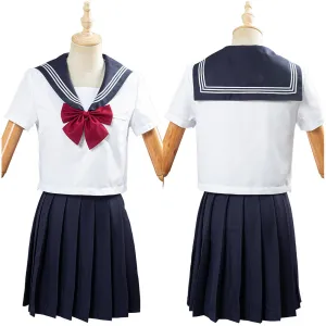 JK High School Uniform Class Uniform Students Clothing Summer Navy Sailor Suit Cosplay Top Skirt Outfit