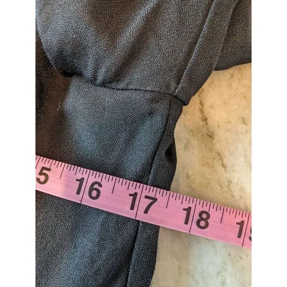 J.S.J Petites Single Breasted Blazer Women's Small Black Cream Slim vintage