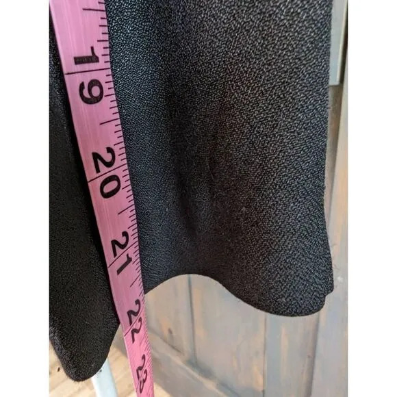 J.S.J Petites Single Breasted Blazer Women's Small Black Cream Slim vintage