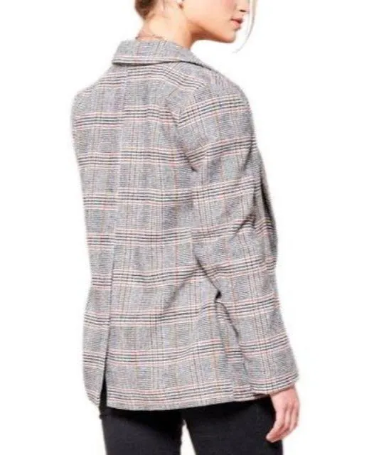 Julian Plaid Double-Breast Blazer