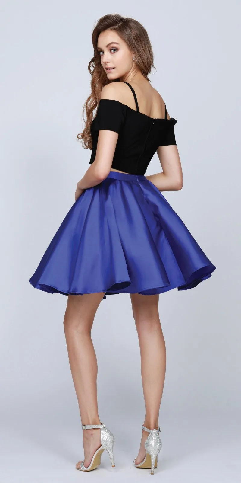 Juliet 809 Short Cold-Shoulder Two-Piece Dress