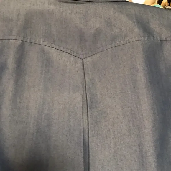 Kasper blue three-button fully lined blazer jacket
