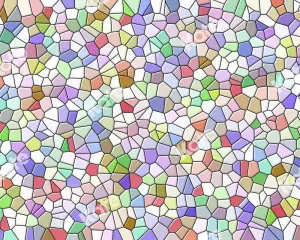 Kate Multicolor Art Stitching Rubber Floor Mat