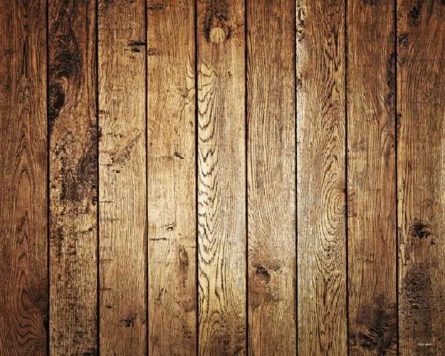 Kate Retro Brown Wood Rubber Floor Mat Vintage