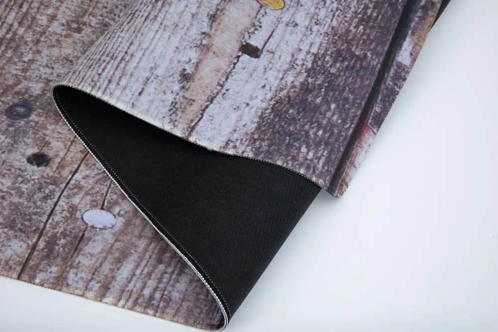 Kate retro gray wood rubber floor mat for Newborn Photo Shooting