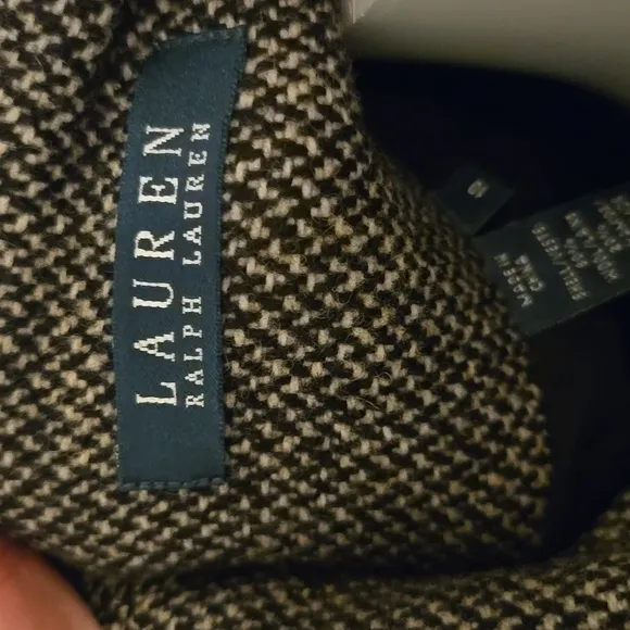 Lauren Ralph Lauren Vintage Wool Blend Suit Black Size 10