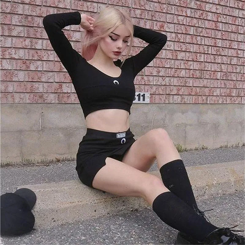 [@laurenxburch] "MOON FASHION" LONG SLEEVE / SKIRT SUIT N111008
