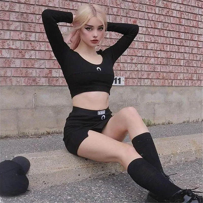 [@laurenxburch] "MOON FASHION" LONG SLEEVE / SKIRT SUIT N111008