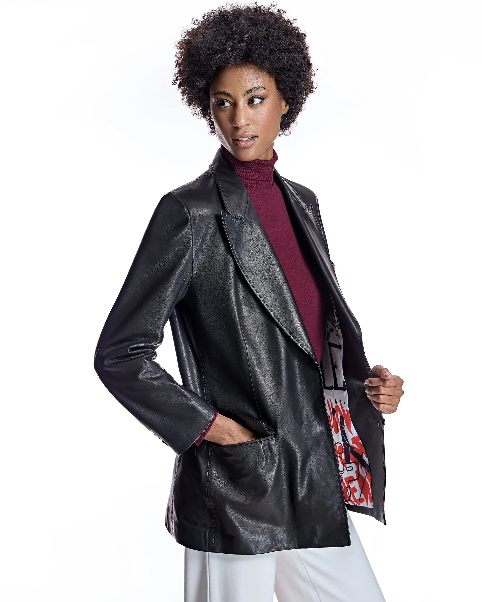Leather Blazer