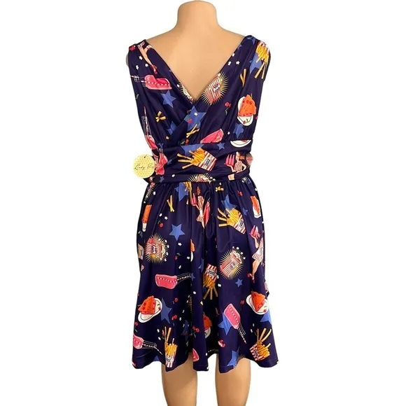 Lindy Bop Harper Pop Diner Dress Purple